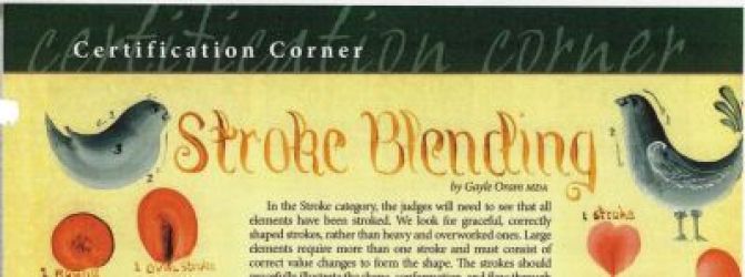 Stroke Blending  by Gayle Oram MDA