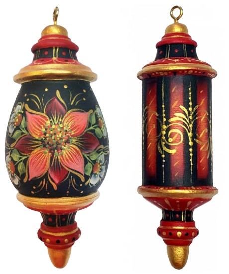 Poinsettia Ornament Set EPacket  Linda Sharp MDA