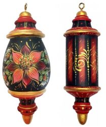 Poinsettia Ornament Set EPacket  Linda Sharp MDA